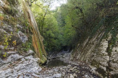 Lazarevskoye yakınlarındaki Kafkasya dağlarında Mamed Geçidi.