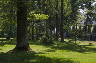 Eski şehir parkında güneşli bir gün