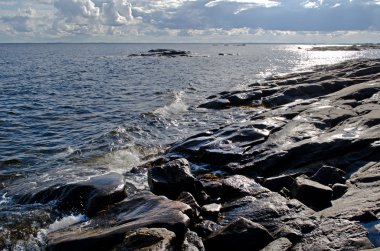 beyaz deniz kıyısında