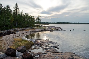 beyaz deniz kıyısında