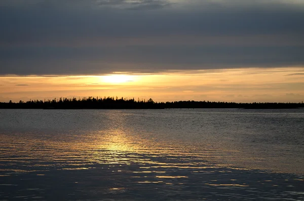 由白海的黎明 — 图库照片