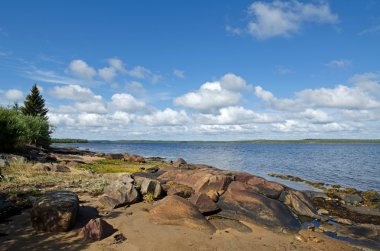 beyaz deniz kıyısında