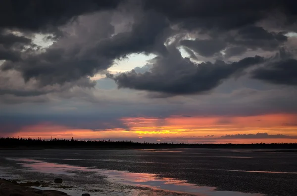 Amanecer junto al mar Blanco — Foto de Stock