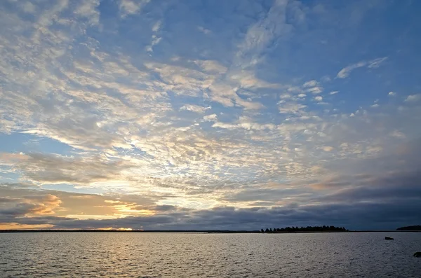 Amanhecer junto ao mar Branco — Fotografia de Stock