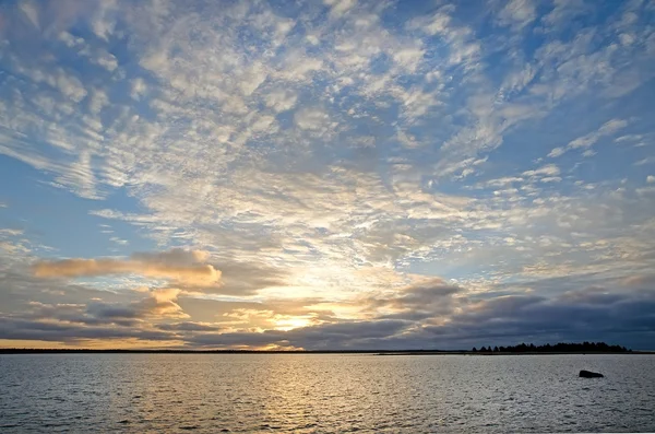 Dawn door de Witte Zee — Stockfoto