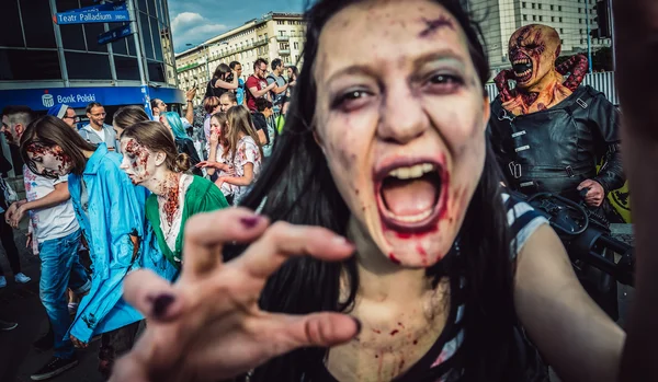 Zombie Walk in Warsaw — Stock Photo, Image