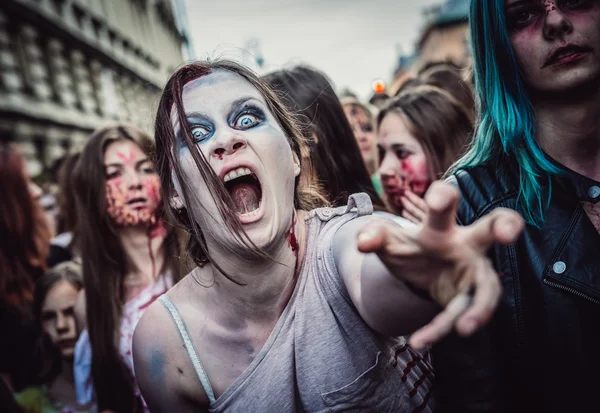 Zombie Walk in Warsaw — Stock Photo, Image