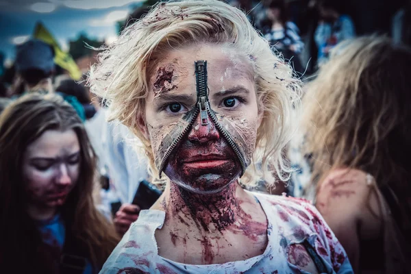 Zombie Walk in Warsaw — Stock Photo, Image