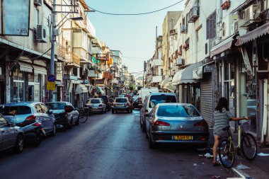 Street in Tel Aviv clipart