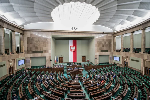 Parlamentsgebäude in Polen Stockbild