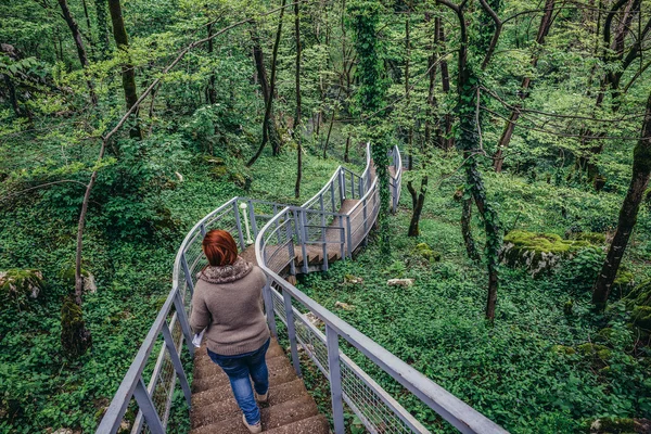 Escaleras a la cueva de Prometeo — Foto de Stock