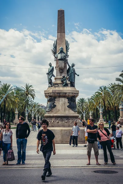 Monumento en Barcelona — Foto de Stock