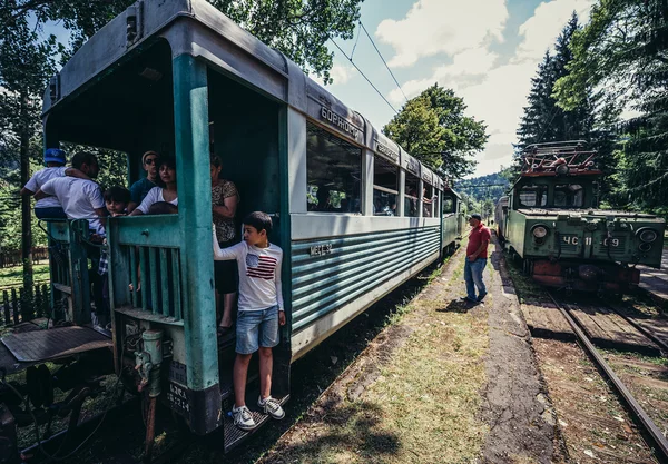 Ferrocarril de vía estrecha — Foto de Stock