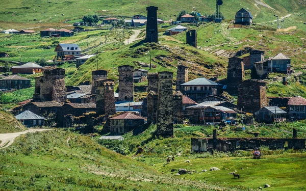 Ушгули в Грузии — стоковое фото