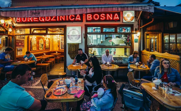 Restauracja w Sarajewie — Zdjęcie stockowe