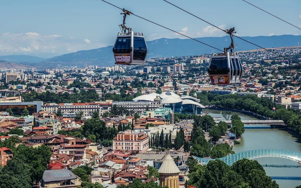 Tiflis havadan görünümü — Stok fotoğraf