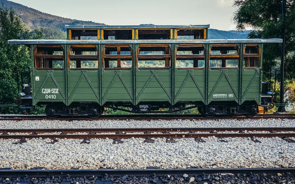 Παλιό αυτοκίνητο σιδηροδρόμων — Φωτογραφία Αρχείου
