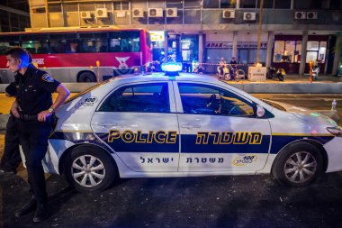 Police in Tel Aviv clipart