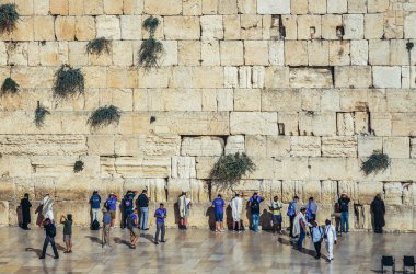 Western Wall in Jerusalem clipart