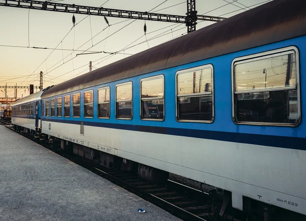 Pociąg w Pilźnie — Zdjęcie stockowe