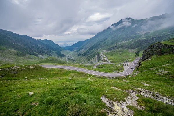 Transfagarasan snelweg in Roemenië — Stockfoto