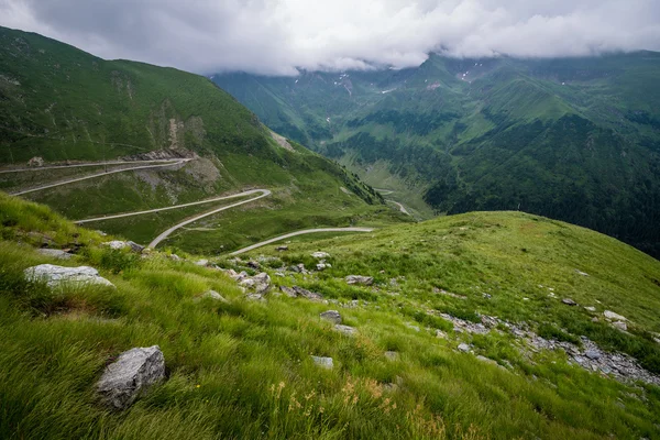 Rodovia transfagarasan na Romênia — Fotografia de Stock