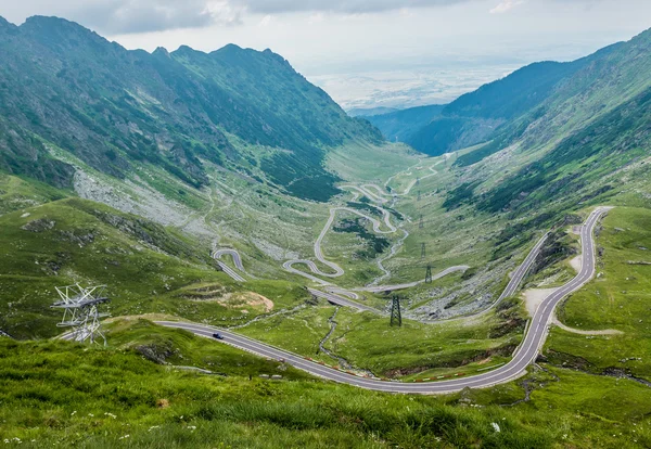 Transfagarasan Highway v Rumunsku — Stock fotografie