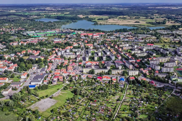 Panoráma Morag Kisváros Warmia Mazury Régió Lengyelország — Stock Fotó