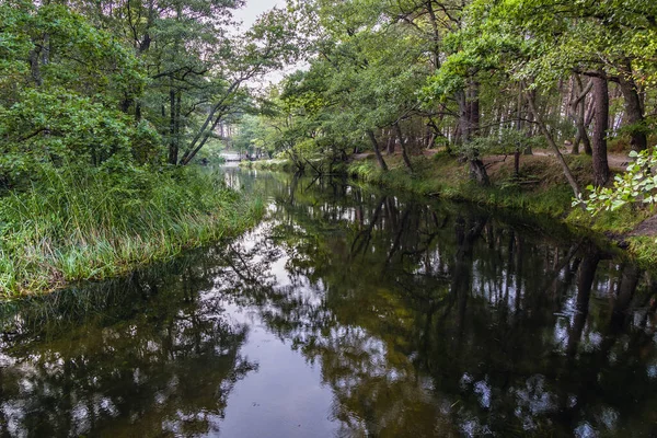 Río Piasnica Debki Pueblo Turístico Costa Del Mar Báltico Región — Foto de Stock