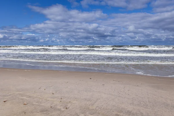 Spiaggia Katy Rybackie Piccolo Villaggio Turistico Situato Sulla Vistola Spit — Foto Stock