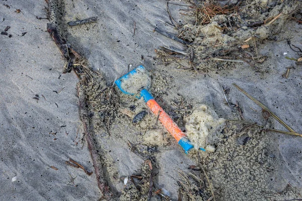 Lost Plastic Sand Toy Baltic Sea Beach Vistula Spit Vistula — Φωτογραφία Αρχείου