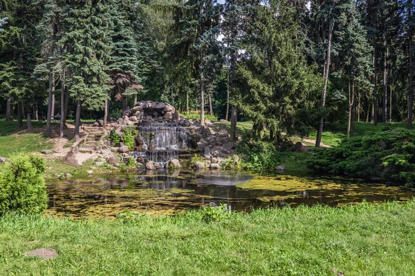 Einer Der Teiche Skaryszewski Park Monumentaler Park Bezirk Praga Poludnie — Stockfoto