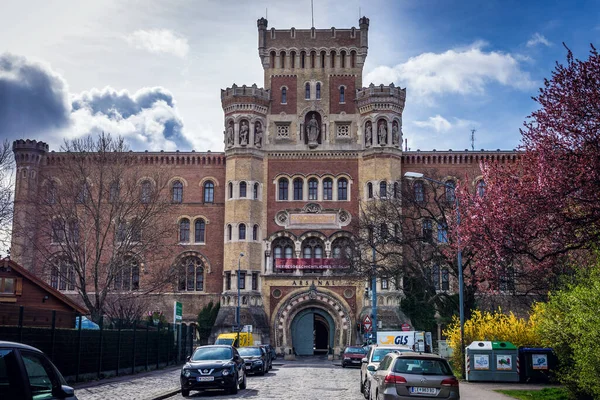 Viena Áustria Abril 2018 Fachada Frontal Histórico Edifício Militar Arsenal — Fotografia de Stock