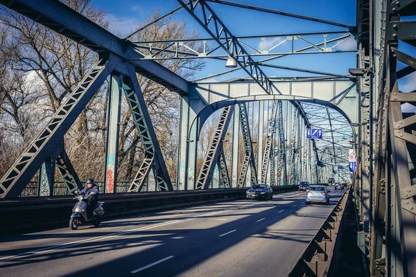 Torun Pologne Février 2019 Pont Jozef Pilsudski Sur Vistule Torun — Photo