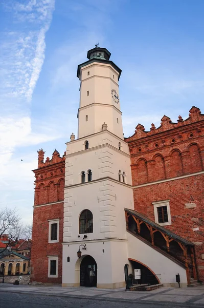 Sandomierz Poland November 2006 Town Hall Building Sandomierz Town Located — Stock Photo, Image