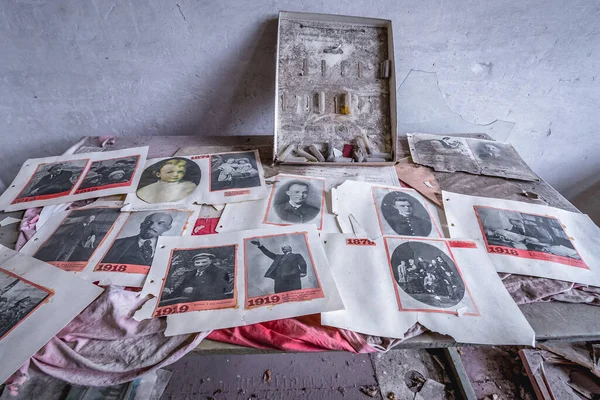Mashevo Ukraine September 2016 Old Teaching Aids Abandoned School Mashevo — Stock Photo, Image