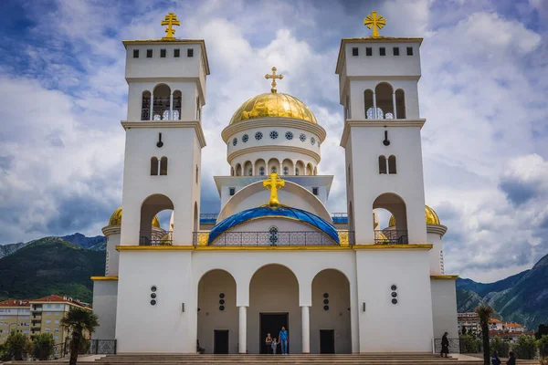 Bar Montenegro Mei 2017 Vooraanzicht Van Grote Orthodoxe Kerk Van — Stockfoto