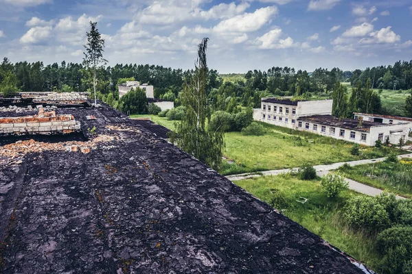 Città Fantasma Militare Sovietica Stazione Radar Chiamata Skrunda Lettonia — Foto Stock