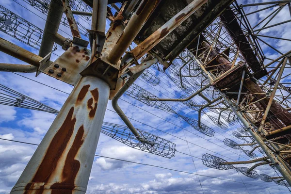 Sistema Radar Duga Abandonado Zona Exclusión Chernobyl Ucrania — Foto de Stock