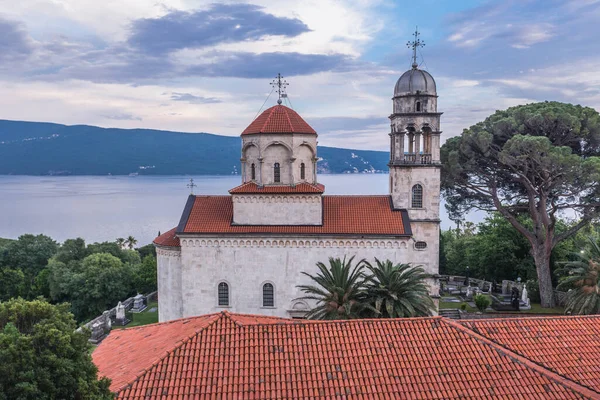 Die Entschlafungskirche Des Orthodoxen Klosters Savina Der Küstenstadt Herceg Novi — Stockfoto