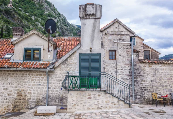 Edificios Vistos Desde Murallas Históricas Del Casco Antiguo Kotor Montenegro — Foto de Stock