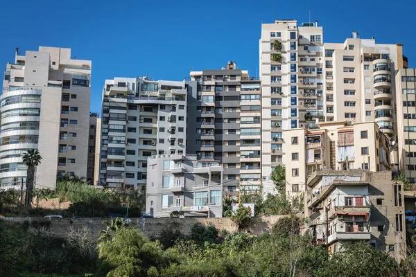 Appartementen Gebouw Achrafieh Een Van Oudste Wijken Van Beiroet Hoofdstad — Stockfoto