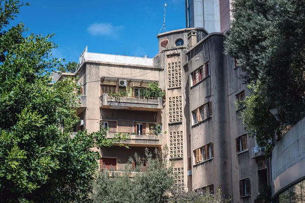 Apartment Building Old Aprt Beirut Capital City Lebanon — Stock Photo, Image
