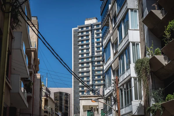 Apartamentos Edifício Achrafieh Dos Bairros Mais Antigos Beirute Capital Líbano — Fotografia de Stock