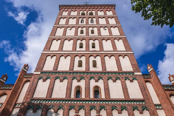 Turm Der Jakobus Kathedrale Der Altstadt Von Allenstein Polen — Stockfoto