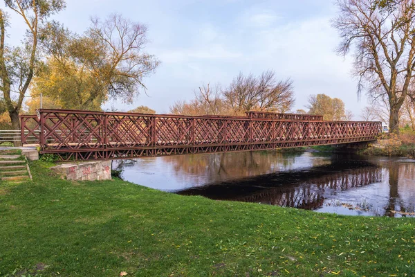 Military Bridge Bzura River Witkowice Masovia Region Poland — Stock Photo, Image