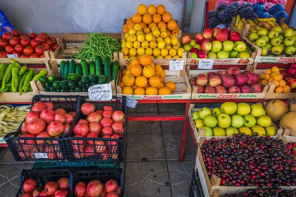 Bar Montenegro Mai 2017 Obst Und Gemüse Der Stadt Bar — Stockfoto