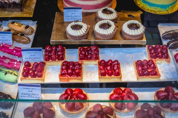 Édimbourg Écosse Janvier 2020 Gâteaux Dans Une Pâtisserie Café Situés — Photo