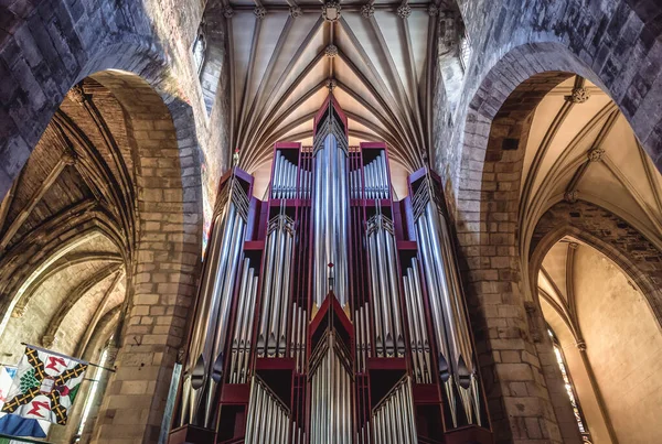 苏格兰爱丁堡 2020年1月18日 爱丁堡圣吉尔斯大教堂管风琴 苏格兰教堂高科 — 图库照片