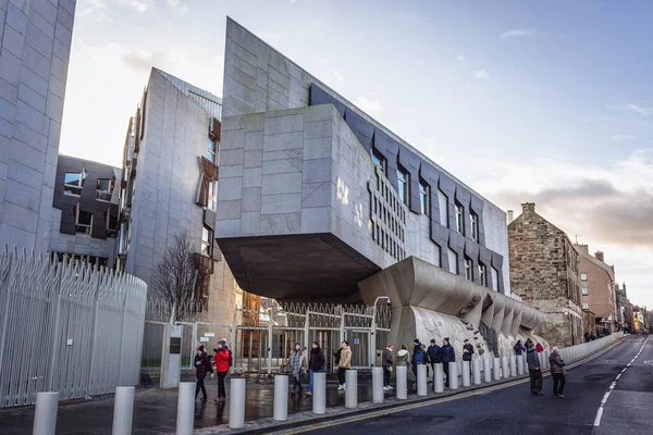 스코틀랜드 2020 에든버러 스코틀랜드 의회의 현대식 건물의 — 스톡 사진